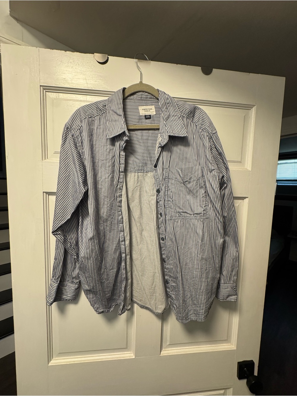 AE striped button down